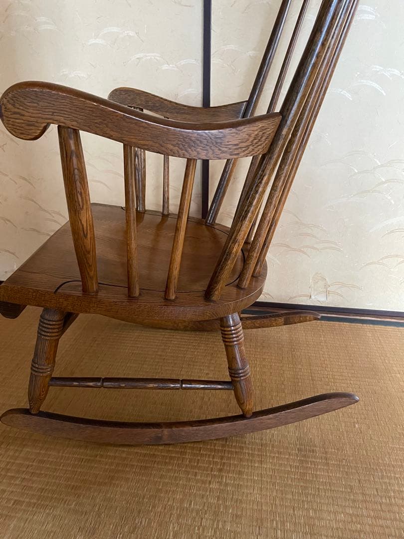 キツツキ　飛騨　美品　ロッキングチェア　アンティーク