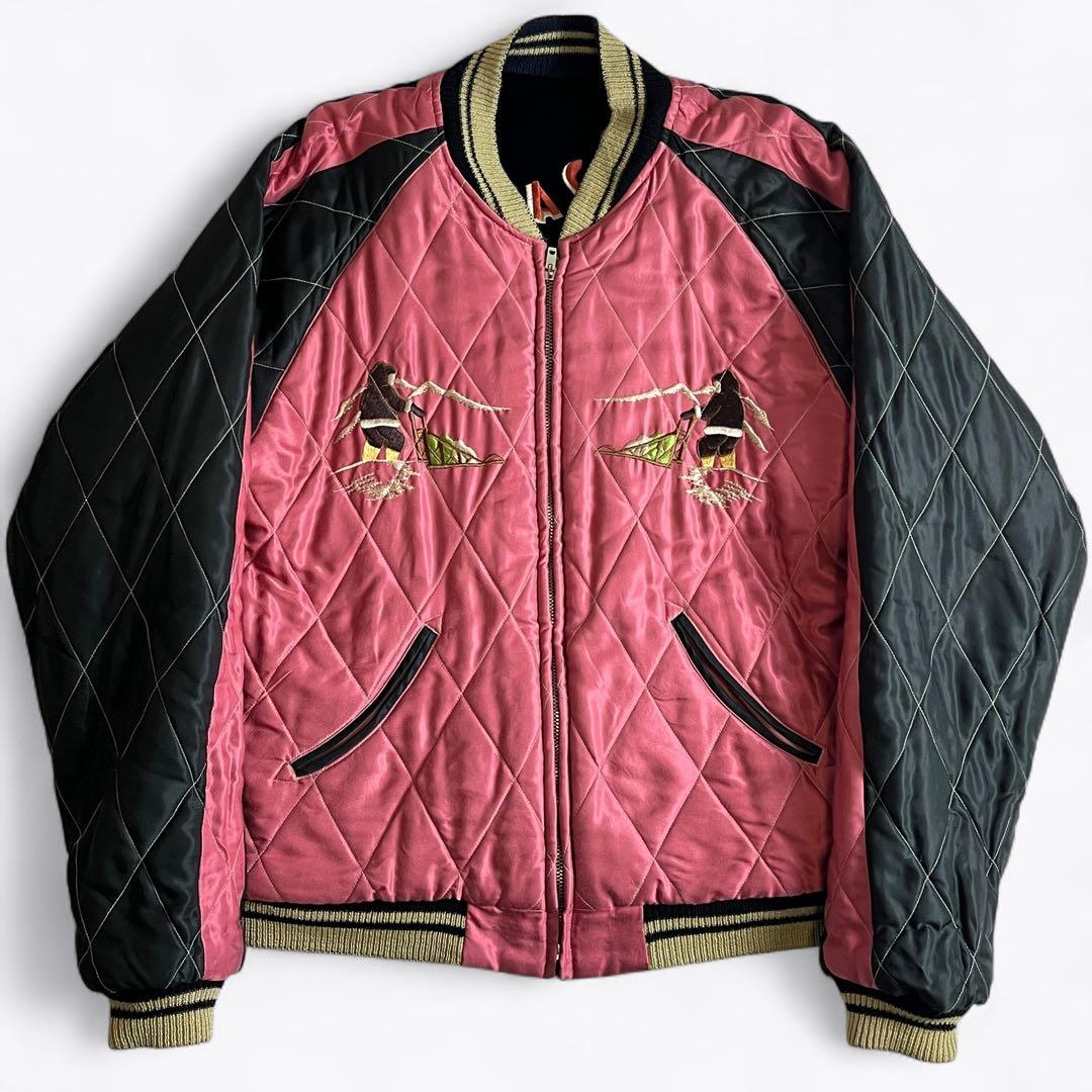 TAILOR 東洋 リバーシブル スカジャン ベロア アラスカ L