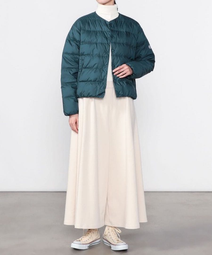 美品 オーシバル Bshop インナーダウンジャケット ショート丈 ライトダウン