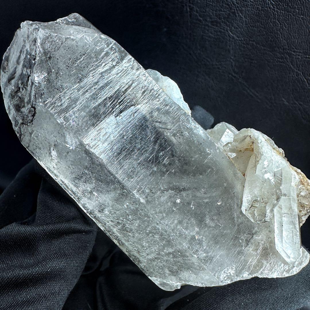 爆アレ❗️虹☆ブラックガーデンクォーツポイント ヒマラヤ水晶共生超パワーA1232