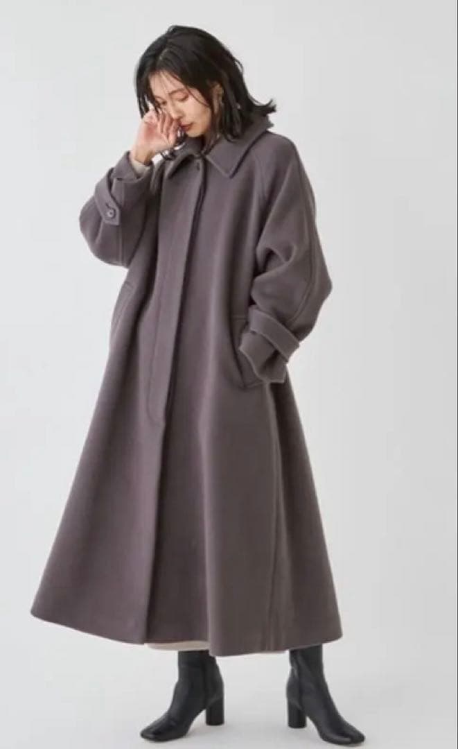 FRAY.IDフレイ アイディー　バルマカンロングコート 0 モカ