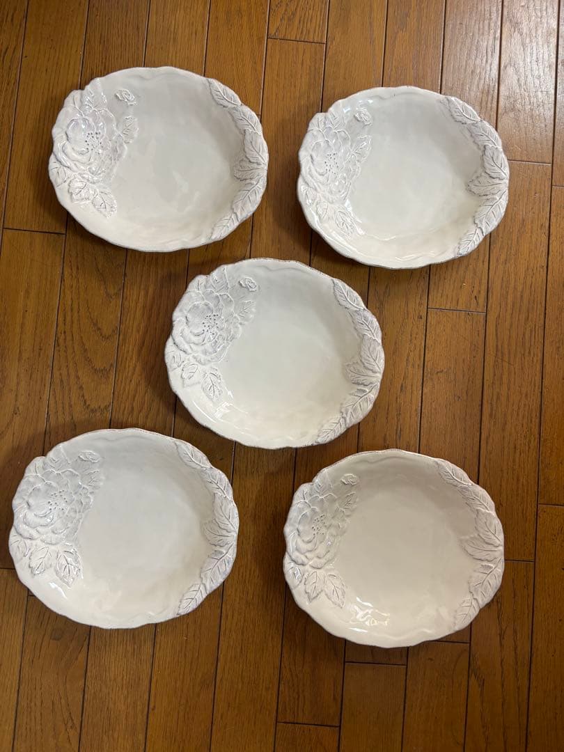 VIRGINIA CASA パスタ　カレー等　深皿5枚セット　未使用保存品