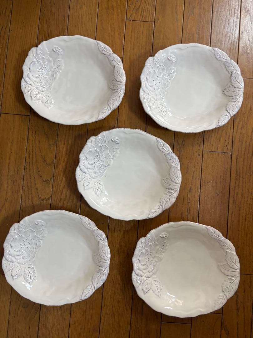 VIRGINIA CASA パスタ　カレー等　深皿5枚セット　未使用保存品