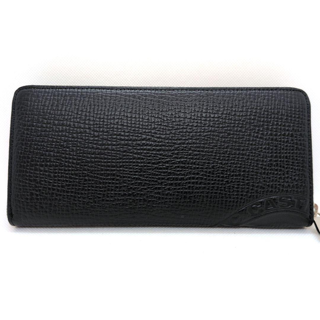 【新品同様】カステルバジャック　ピッコロ　ラウンドファスナー　長財布　デカロゴ