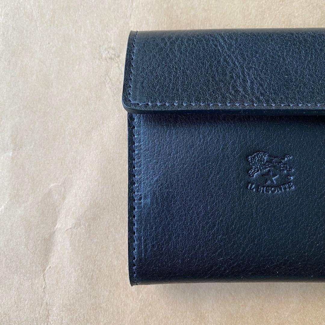 折り財布　ミニ財布　三つ折り財布　ケース　小銭入れ　ブラック