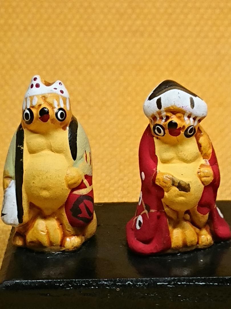 【美品】七福神　たぬき　狸 　陶器　置物　インテリア　工芸品　美術品　A3377