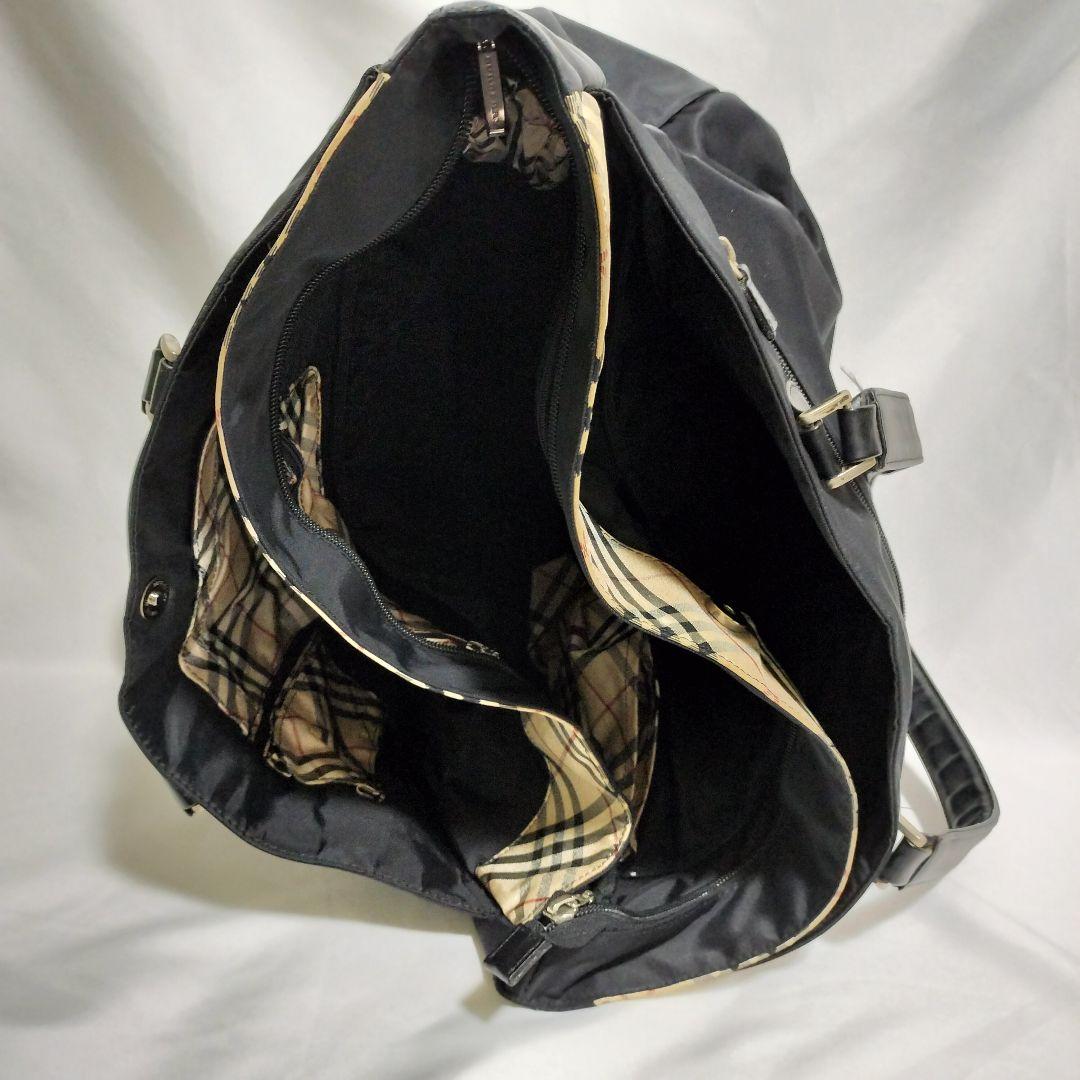 BURBERRY　大容量 トートバッグ　ノバチェック　ナイロン　防水