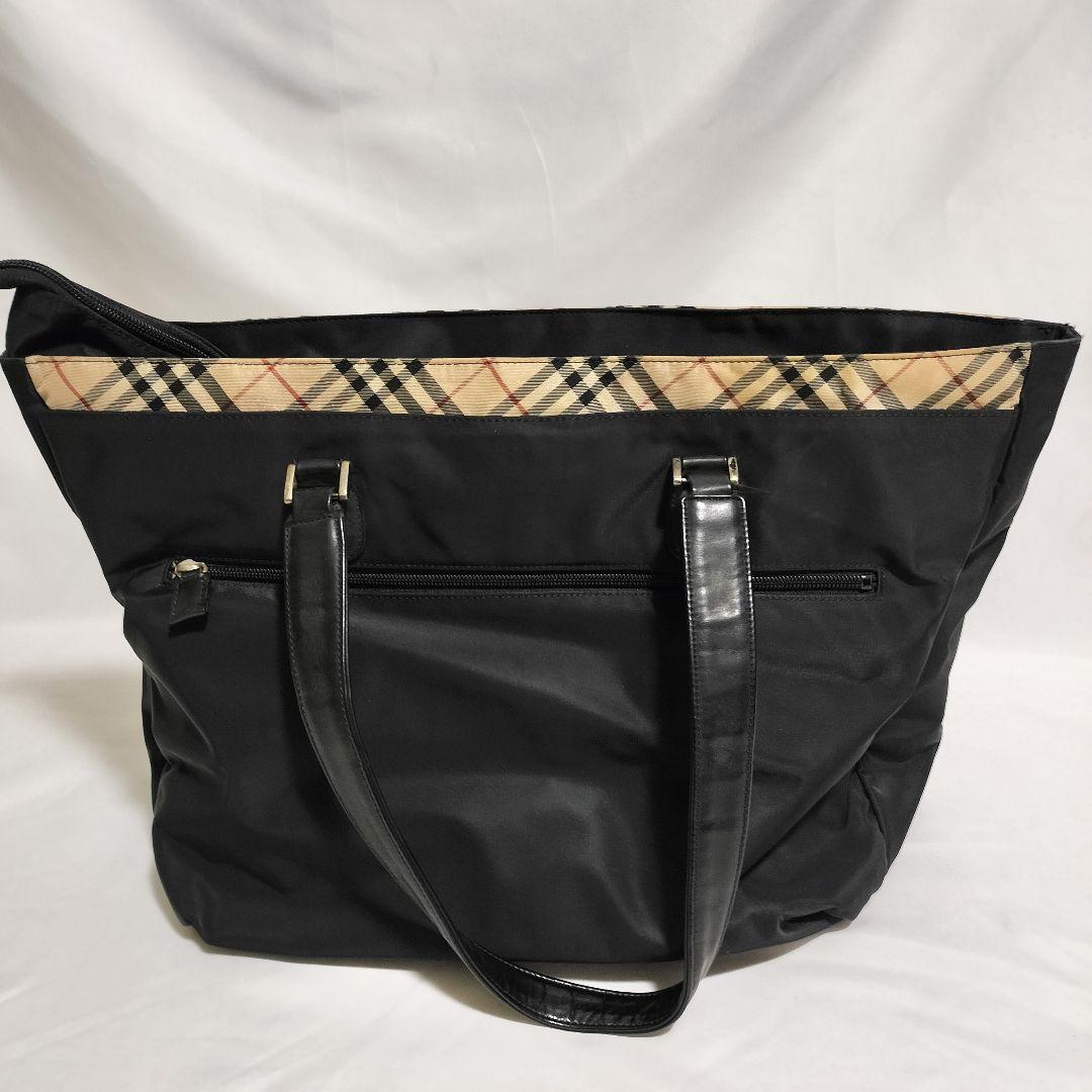 BURBERRY　大容量 トートバッグ　ノバチェック　ナイロン　防水