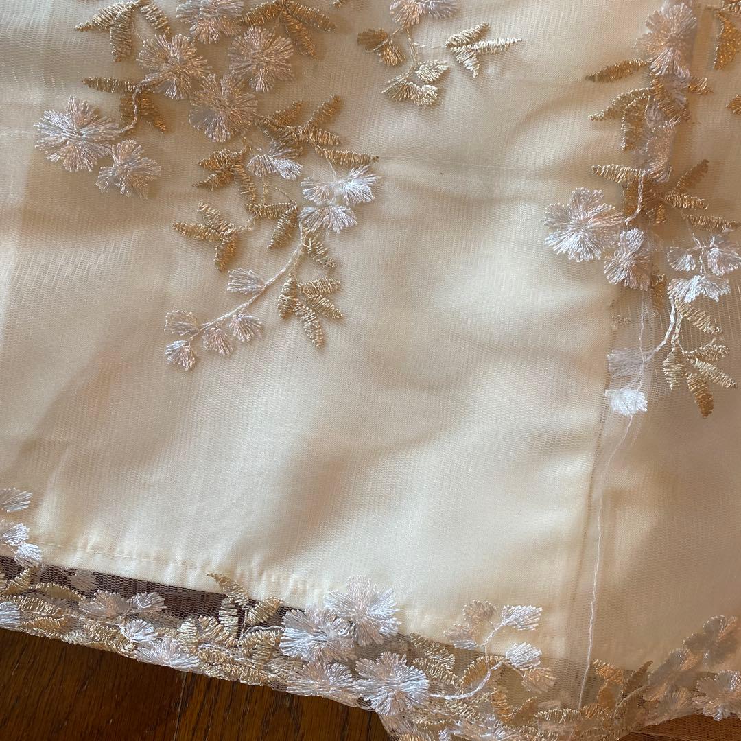 キャサリンコテージ　花刺繍チュールレース袴セット 肌着&髪飾り付