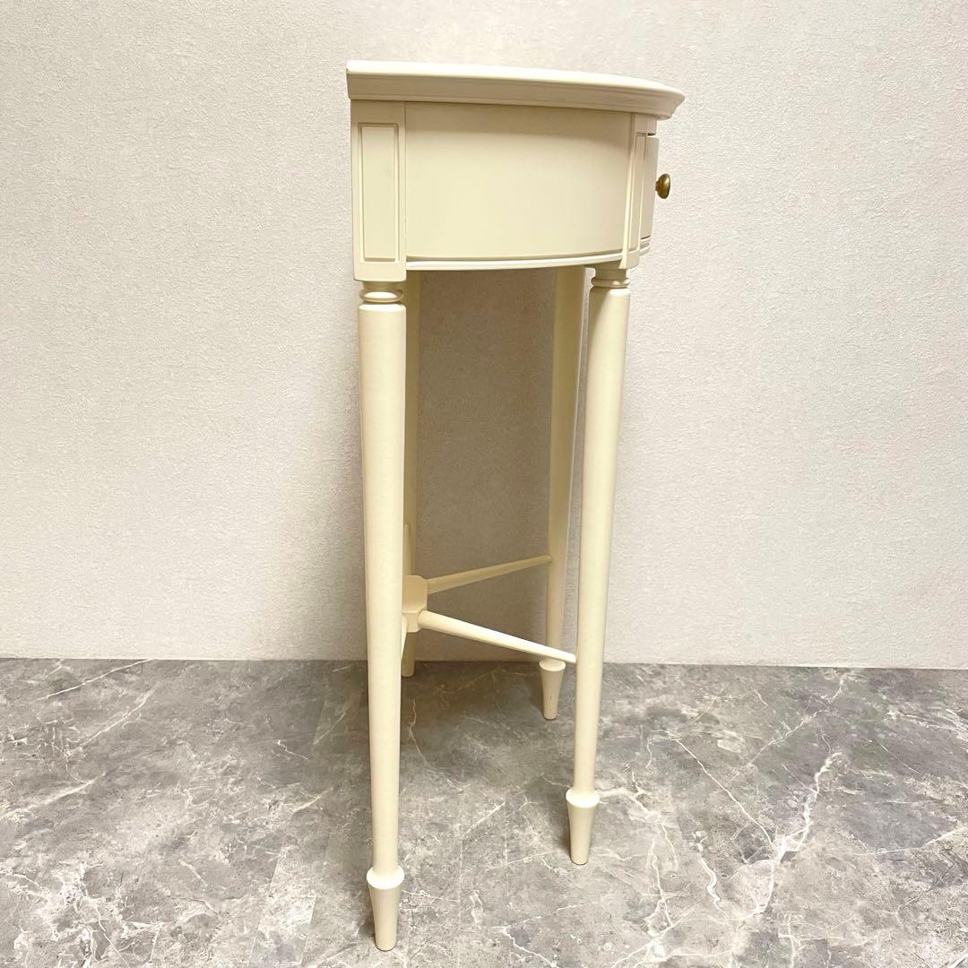 東海家具　Fleur コンソールテーブル 半円形 エレガント猫脚　アンティーク