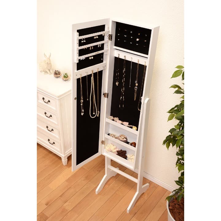 優秀なスタンドミラー　アクセサリーケース　姿見