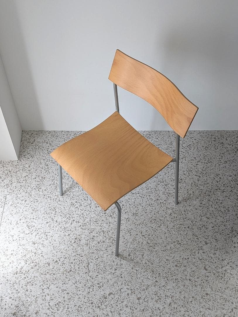 90s ビンテージ ラムホルツ キャンパス プライウッド チェア スチール 椅子