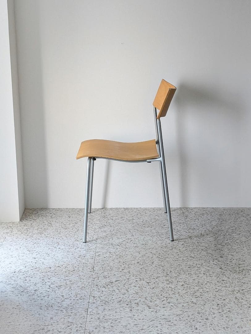 90s ビンテージ ラムホルツ キャンパス プライウッド チェア スチール 椅子