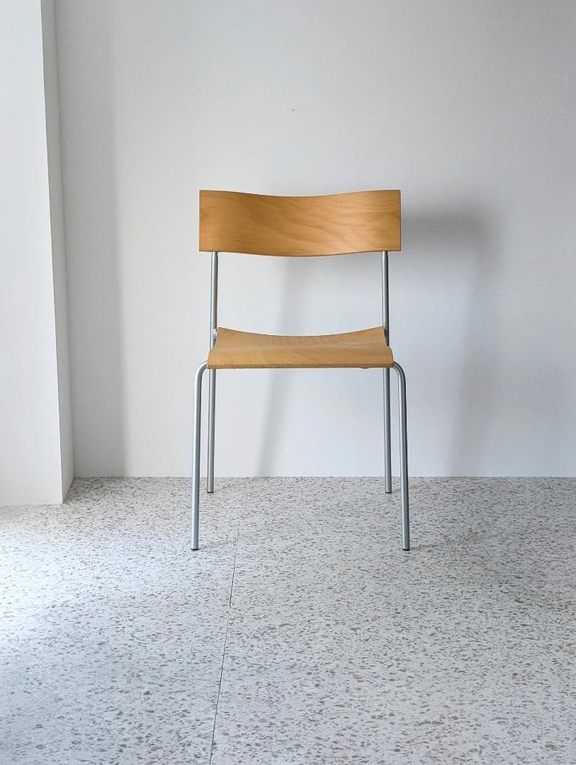 90s ビンテージ ラムホルツ キャンパス プライウッド チェア スチール 椅子