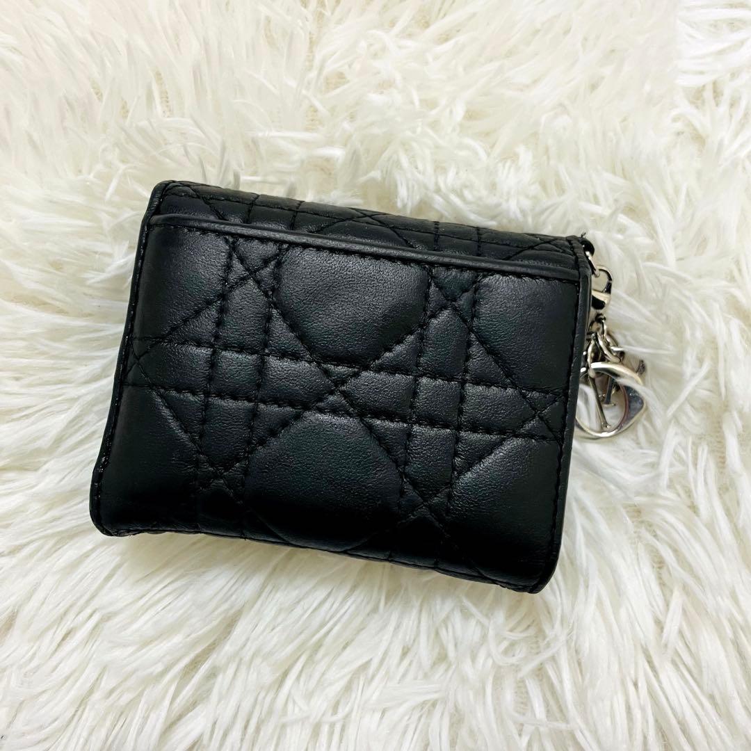 【ららり】極美✨ディオール✨三つ折り財布 カナージュ ロータス