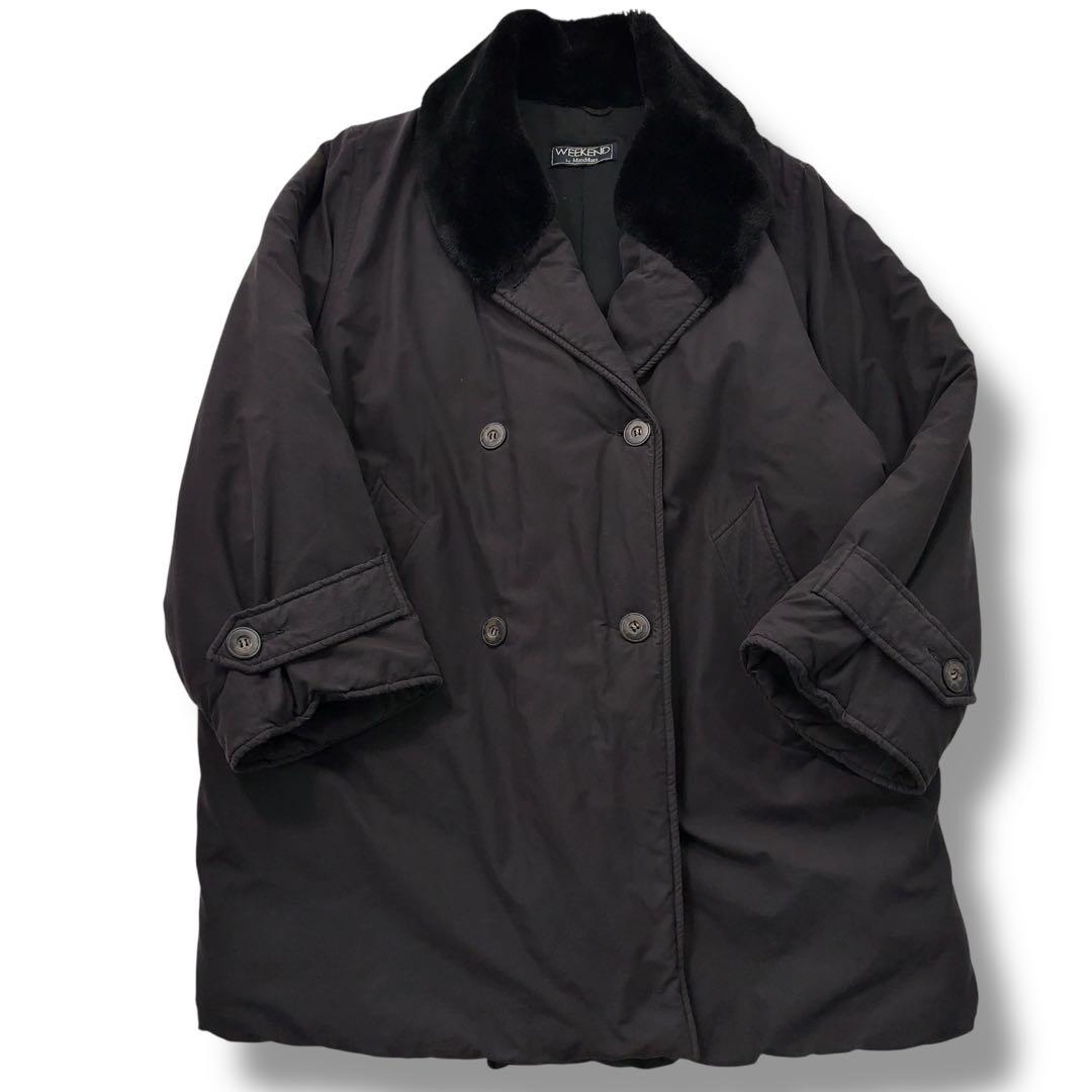 【高級】MAX MARA マックスマーラ ダブル　ダウンコート　ボア　 44