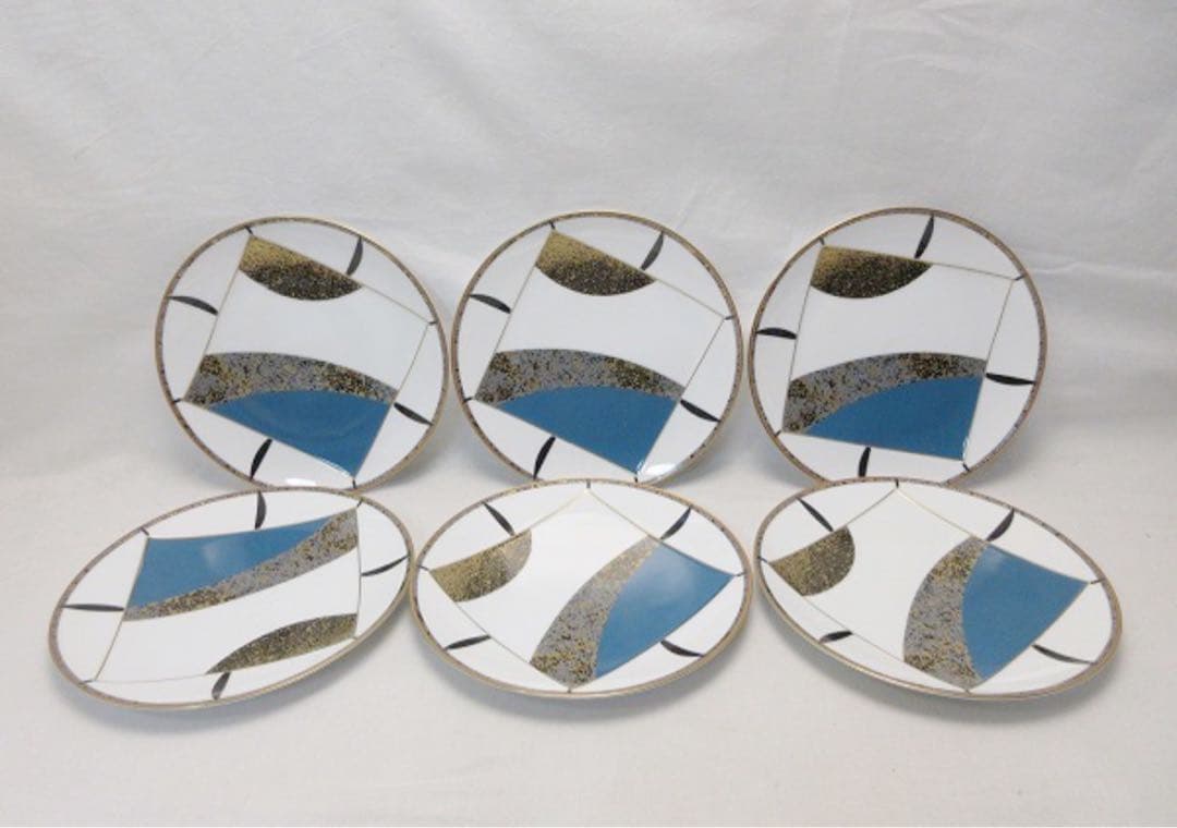 希少 洋食器 Noritake ノリタケ 金彩色絵 大皿6枚 中皿6枚 丸皿