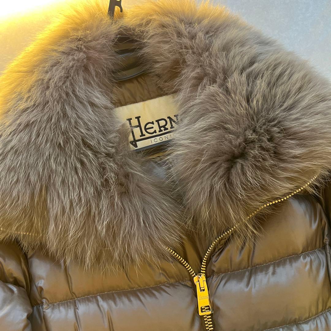 HERNO✨FOXファーダウンコート