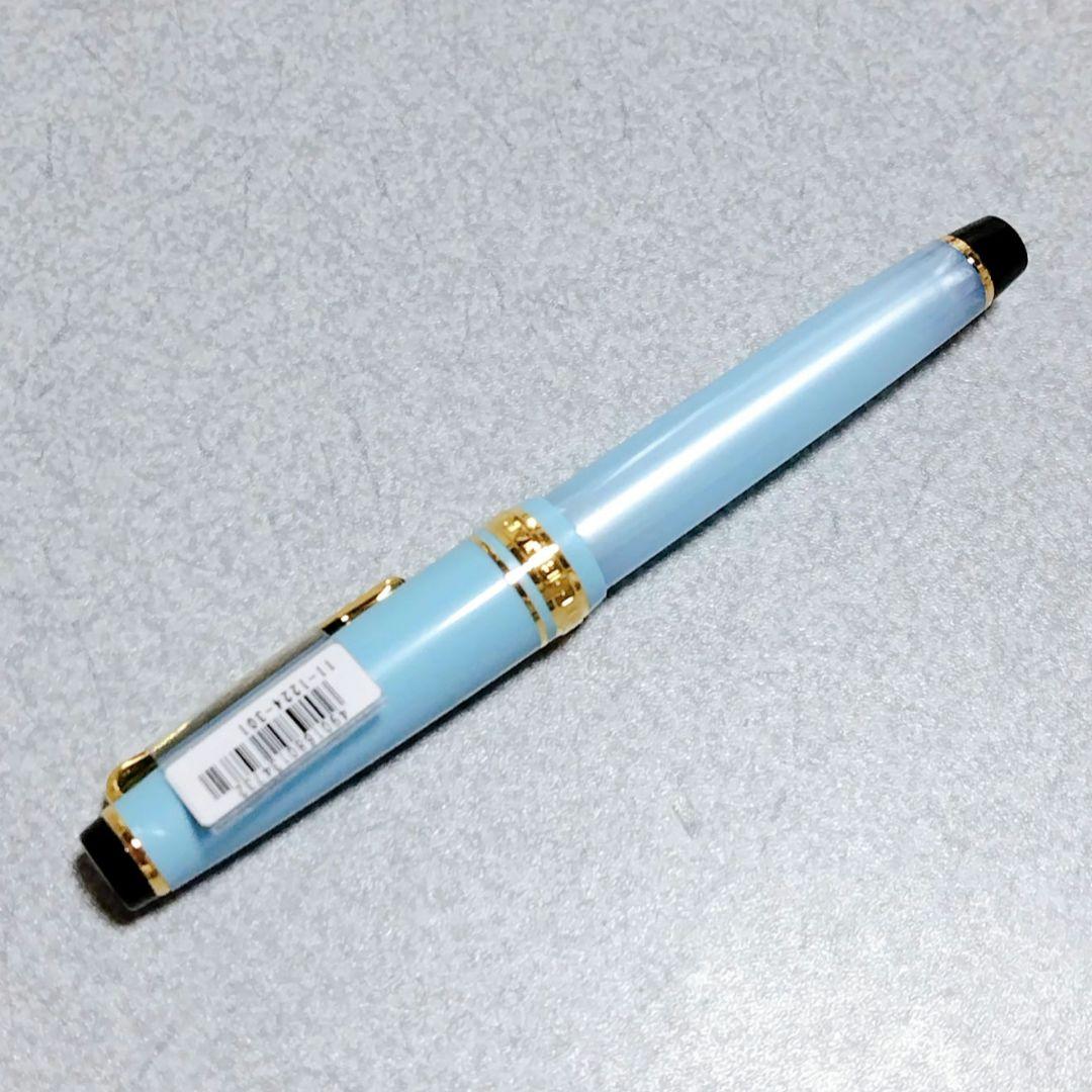 セーラー万年筆 ブルー インク色 ブラック 中細 11-1224-301