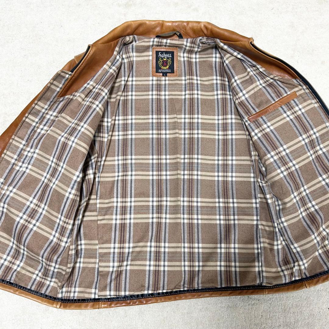 美品　ショット　Schott シングルライダースジャケット　AT101 牛革