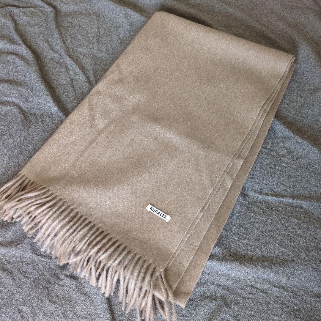 AURALEE カシミヤ100%ストール ベージュ