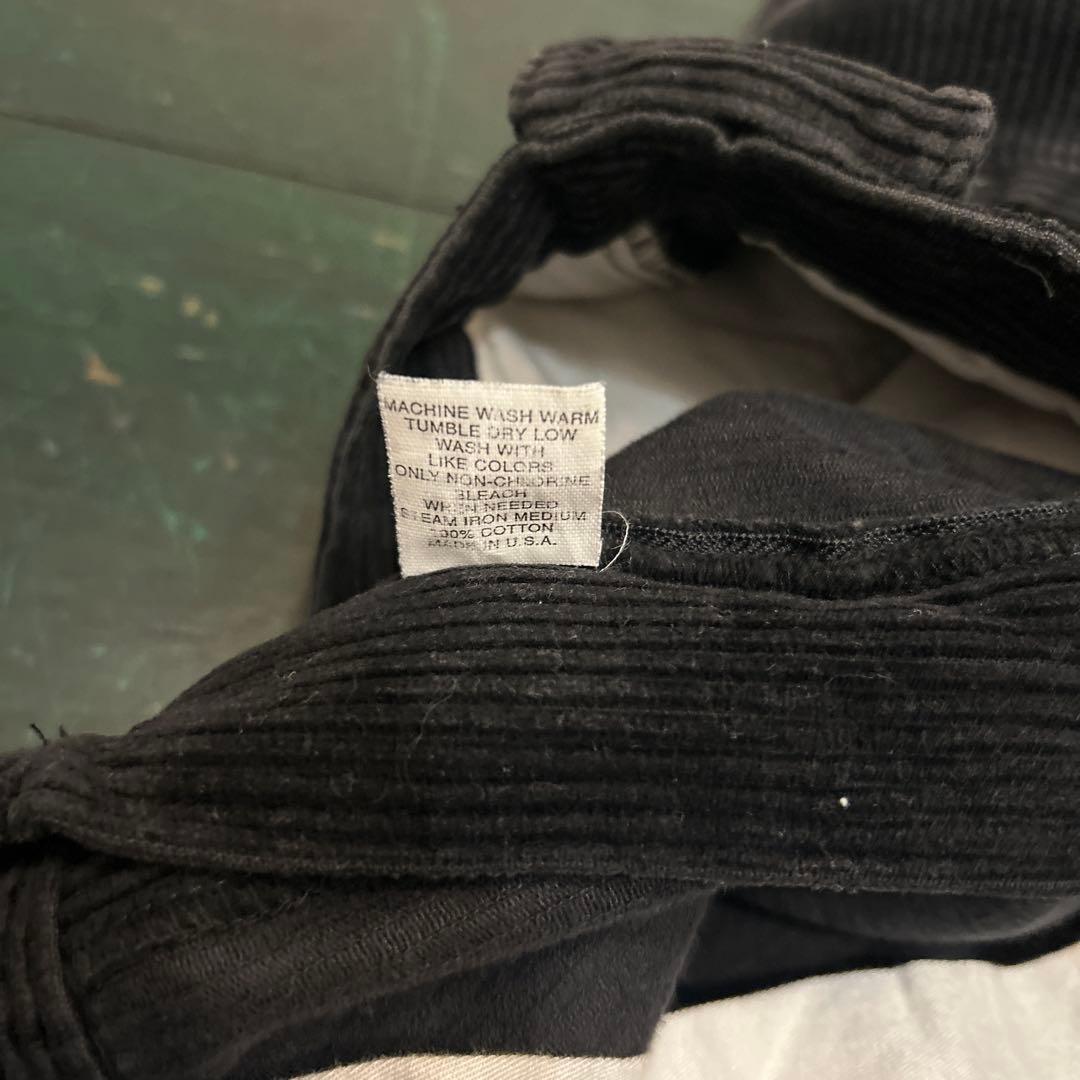 90s ラルフローレン　USA製 コーデュロイパンツ　ブラック