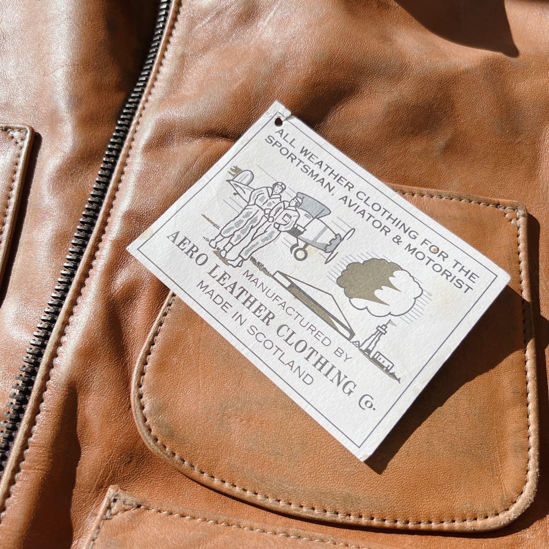 美品✨エアロレザー　Aero leather レザージャケット　ライダース