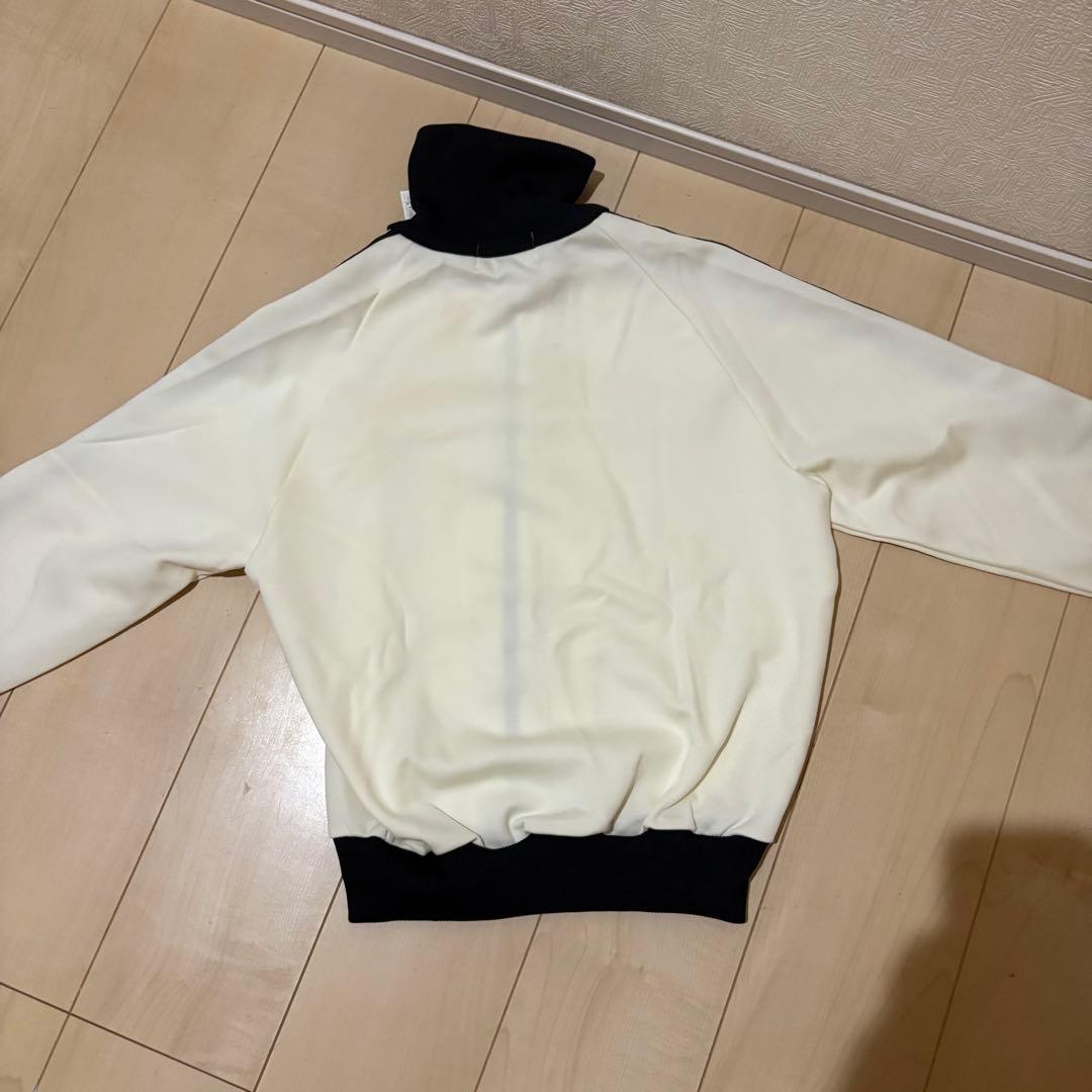 80s adidas トラックジャケット　セットアップ 白黒1号