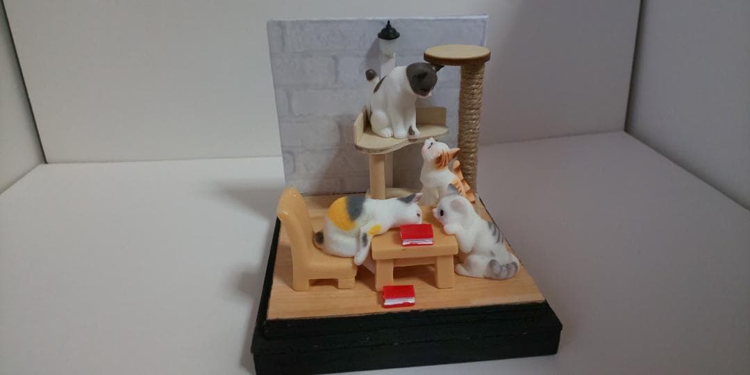ねこのお遊びジオラマ