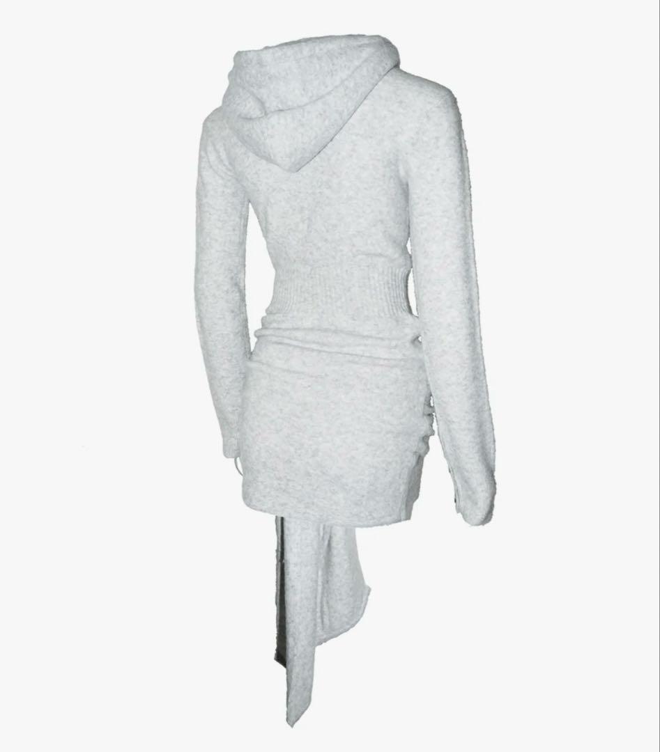 ワンピース S draped knit dress mini