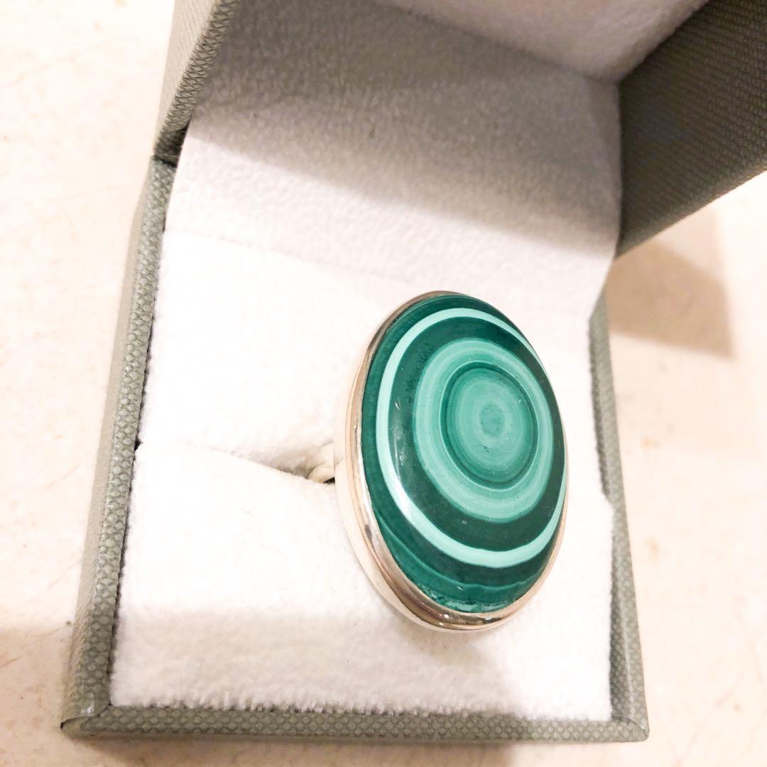 アッシュペーフランス AYA KIYOSHIMA マラカイトリングシルバー925