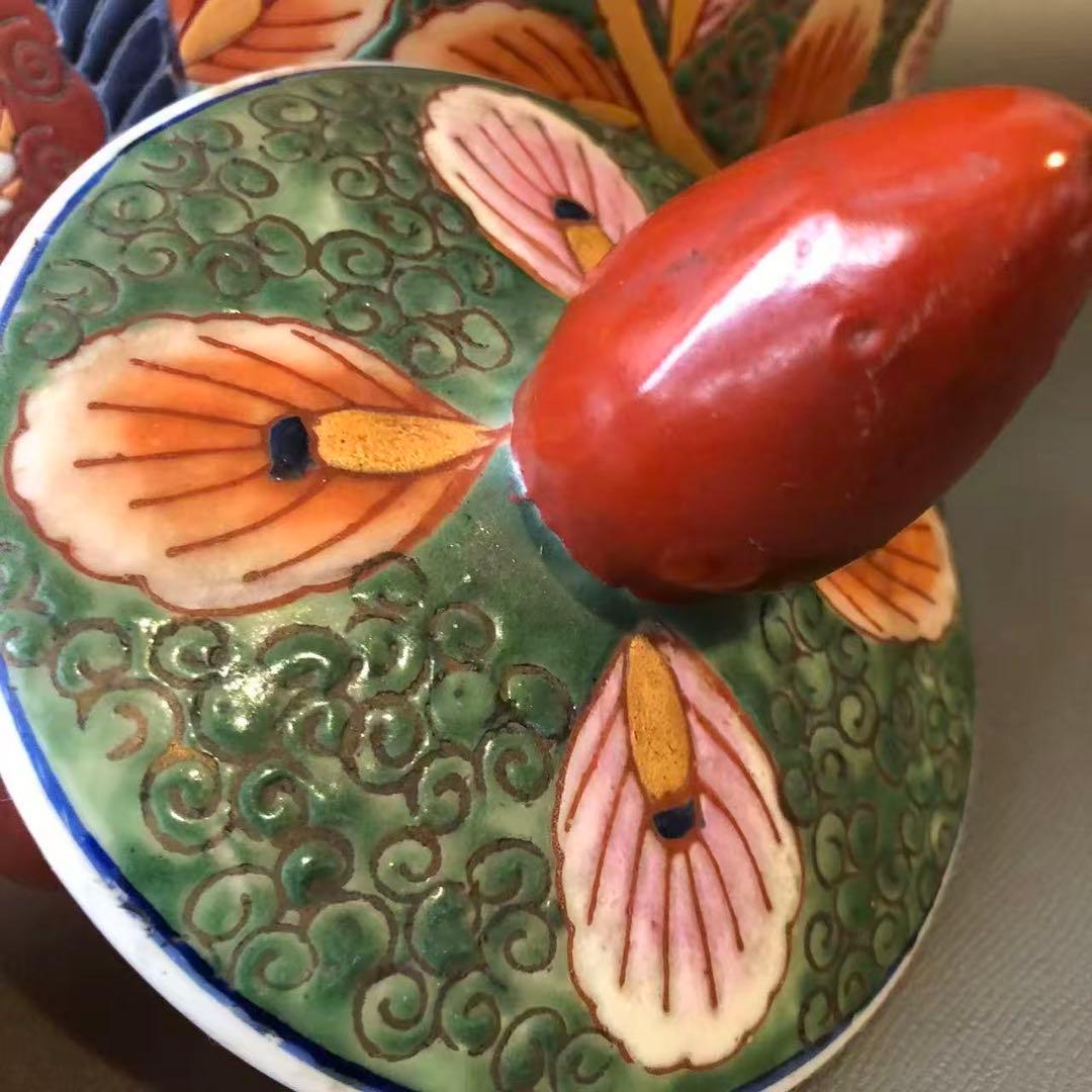 N406、骨董品　中国美術　豪華な中国 金彩花瓶　美品