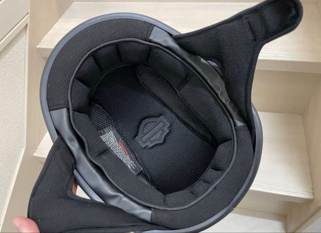 ハーレーダビッドソン 半帽ヘルメット グレー グラスファイバー マット艶消し