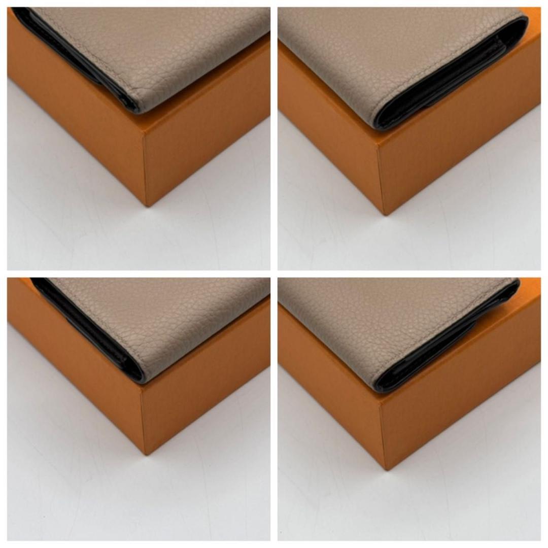 極美品 ルイヴィトン カプシーヌコンパクト ガレ ベージュ 三つ折り財布