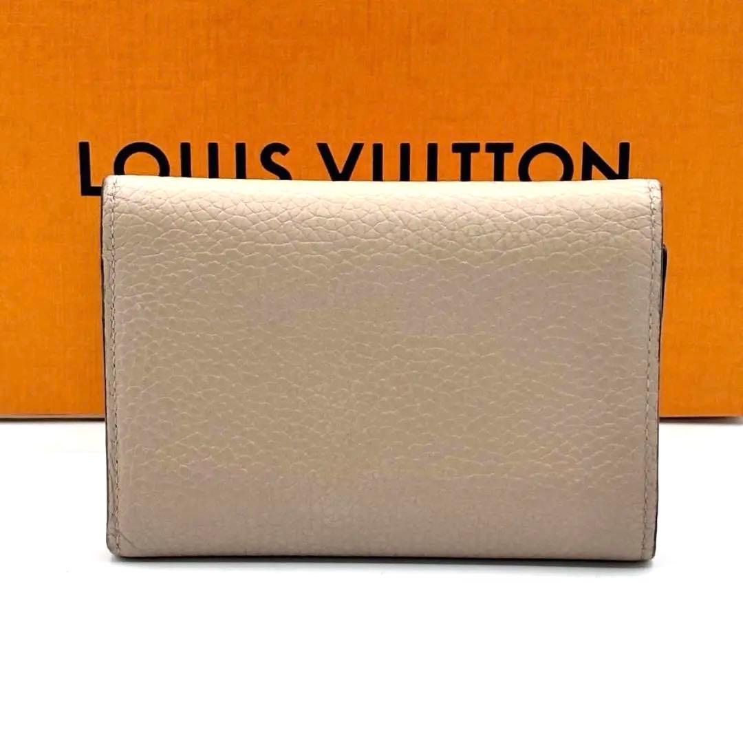 極美品 ルイヴィトン カプシーヌコンパクト ガレ ベージュ 三つ折り財布