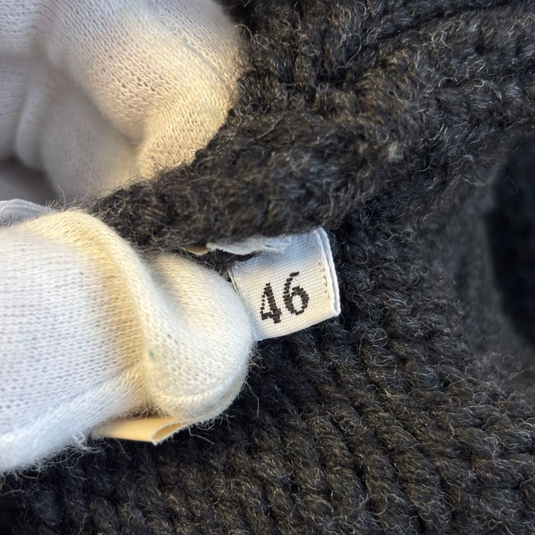 ザノーネ カーディガン スタンドカラー バルスター シェルボタン イタリア製