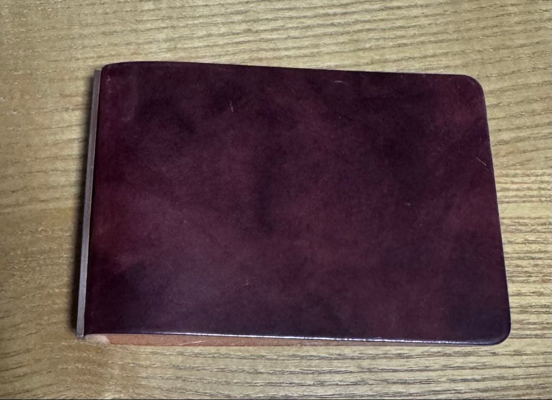 plotter ムラ染めコードバン 3穴リングレザーバインダー