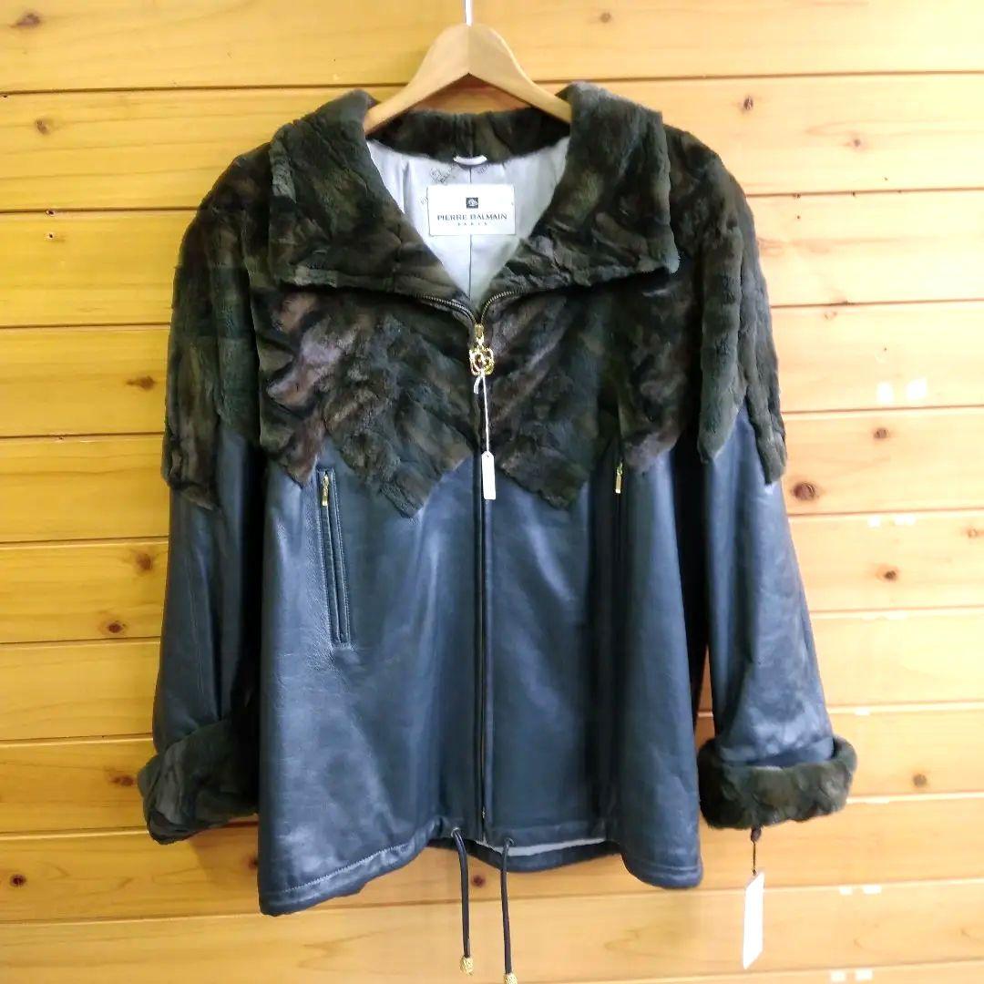 新品未使用　日本製　ピエール・バルマン　レッキス　羊革　ジャケット　フリーサイズ
