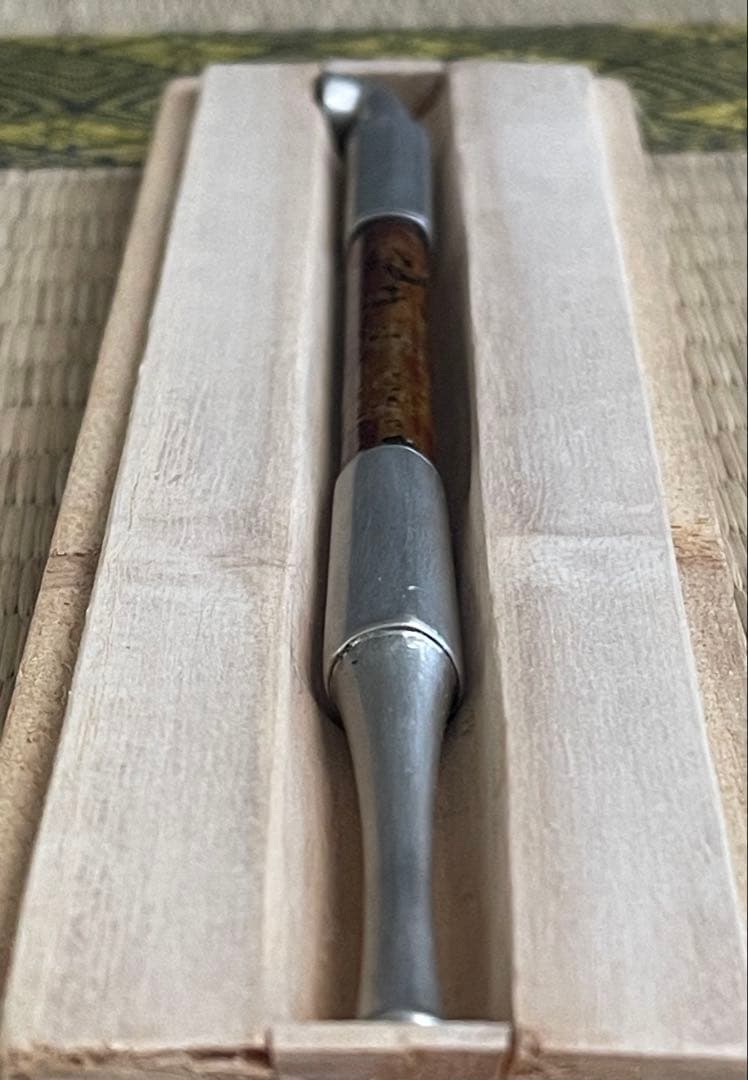 純銀　キセル　煙管　木箱有　30g