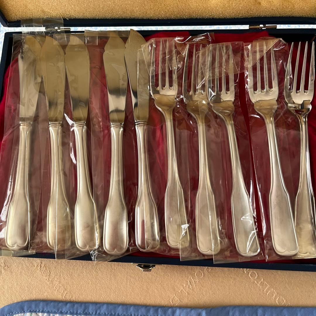 貴重　銀製Noritake カトラリー　フォーク、フィッシュナイフ10本