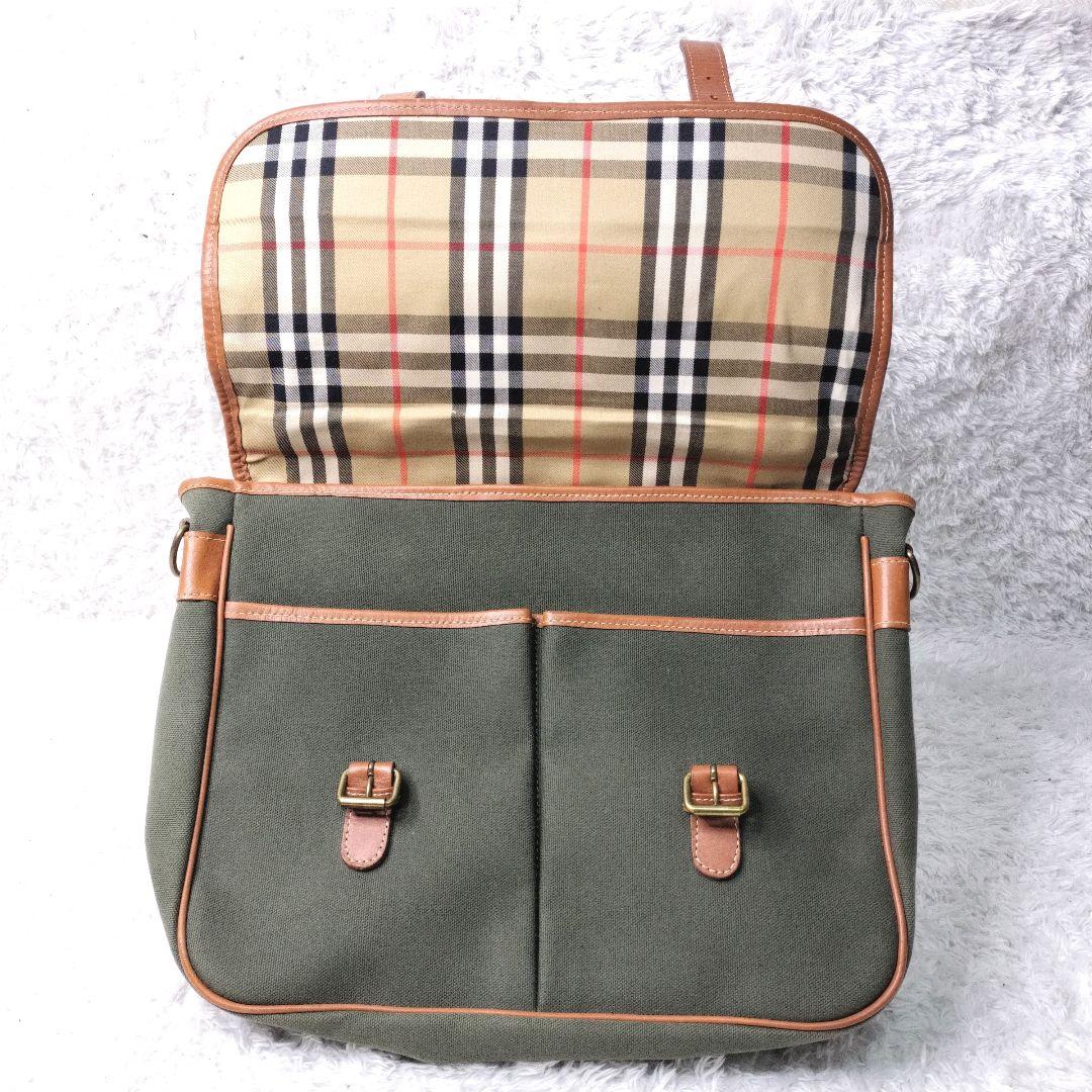 バーバリー　メッセンジャーバッグ ホースロゴ　A4可 2way　ノバチェック