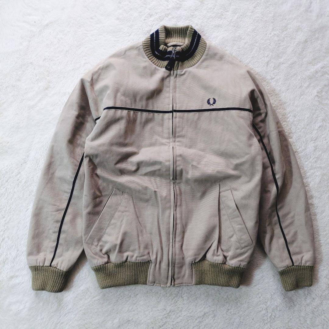 90s FRED PERRY キャップショルダー 中綿ジャケット M