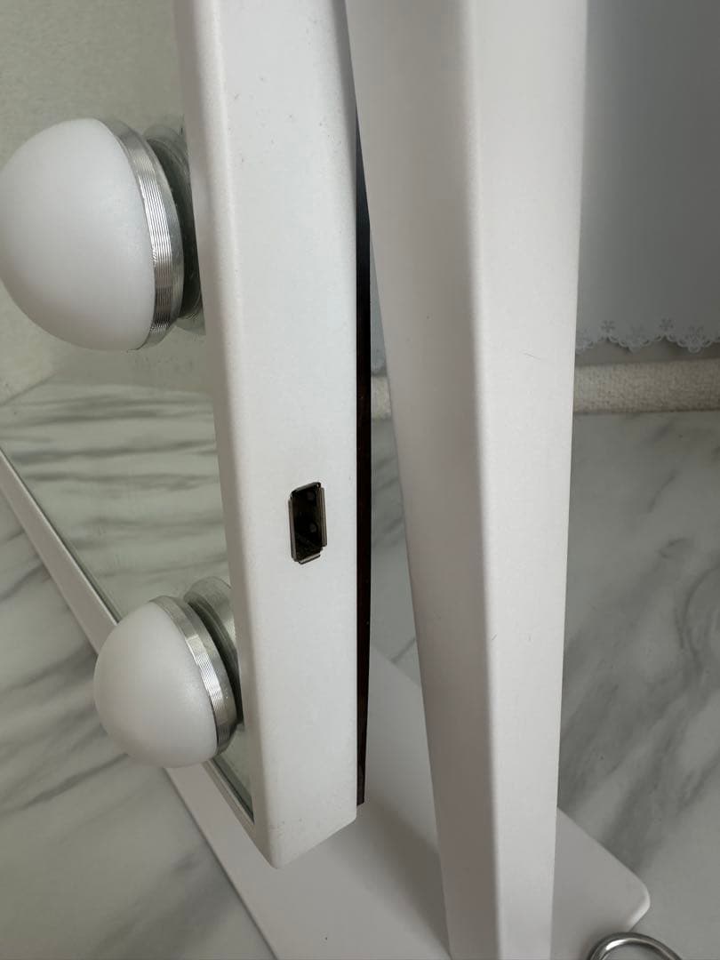 フッツェ ハリウッドミラー スクエア 3 ホワイト