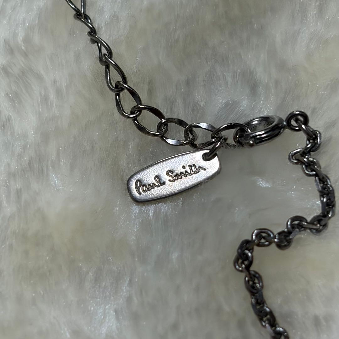付属品完備❗️新品同様✨ポールスミス　ネックレス　黒マルチエポツイスト　刻印ロゴ