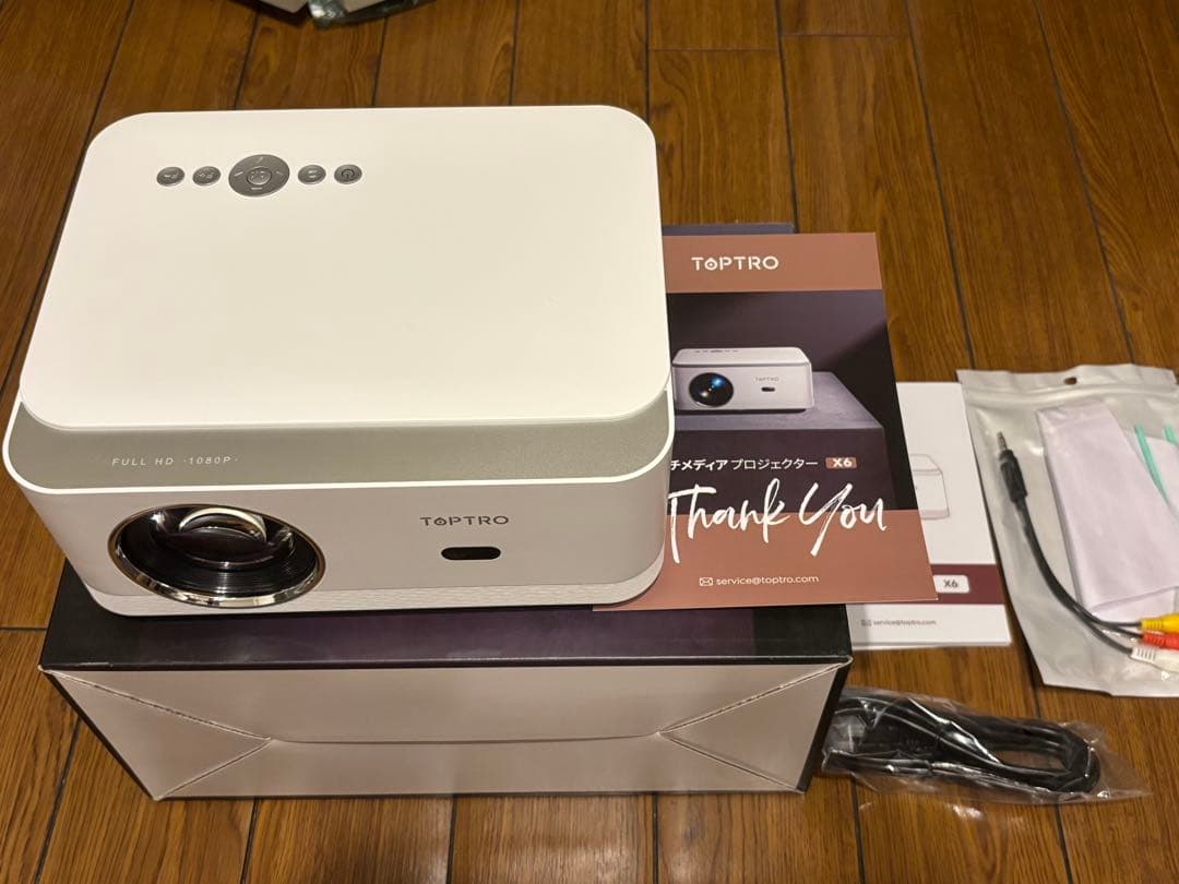 TOPTRO X6 ホワイト プロジェクター 本体