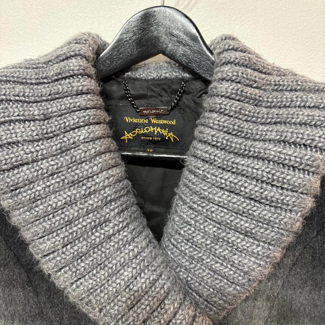 美品✨ヴィヴィアンウエストウッド ショールカラー ダブル コート チェック 38