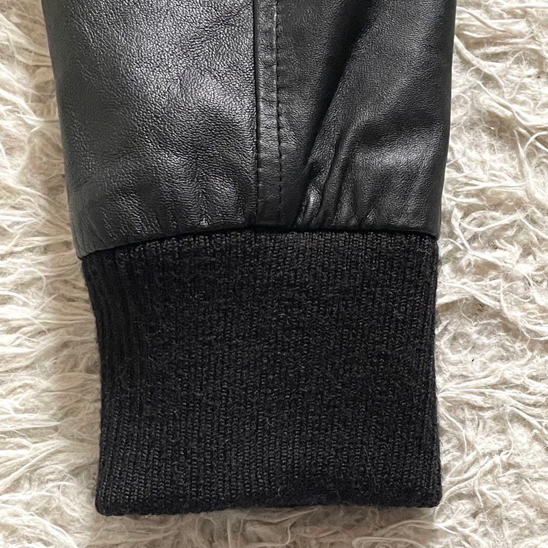 SHIPS JET BLUE 本革 ラムレザージャケット A-2