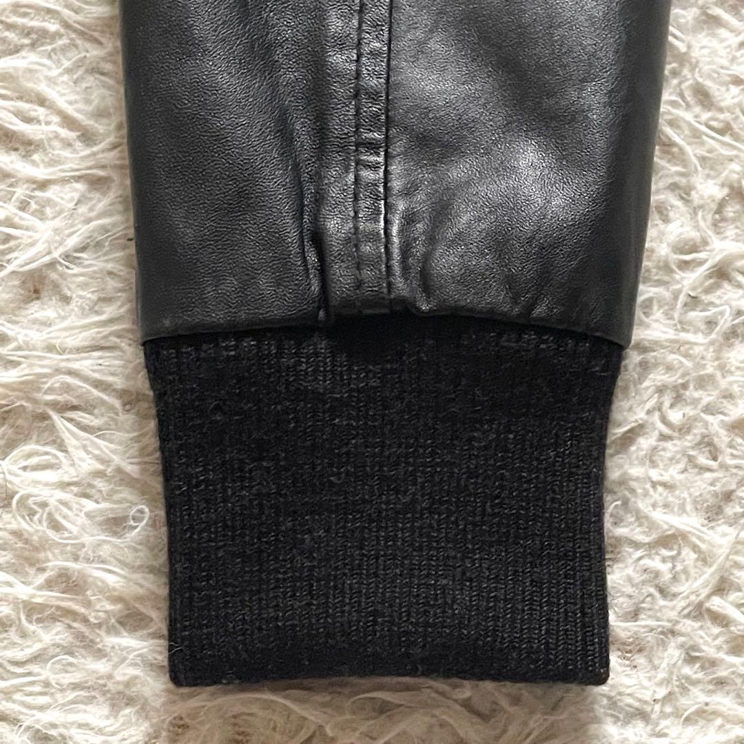 SHIPS JET BLUE 本革 ラムレザージャケット A-2