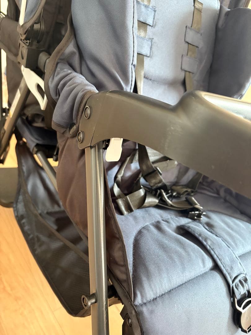 KATOJI 2人乗りベビーカー/2人でゴー/リアシート付き/二人でゴー