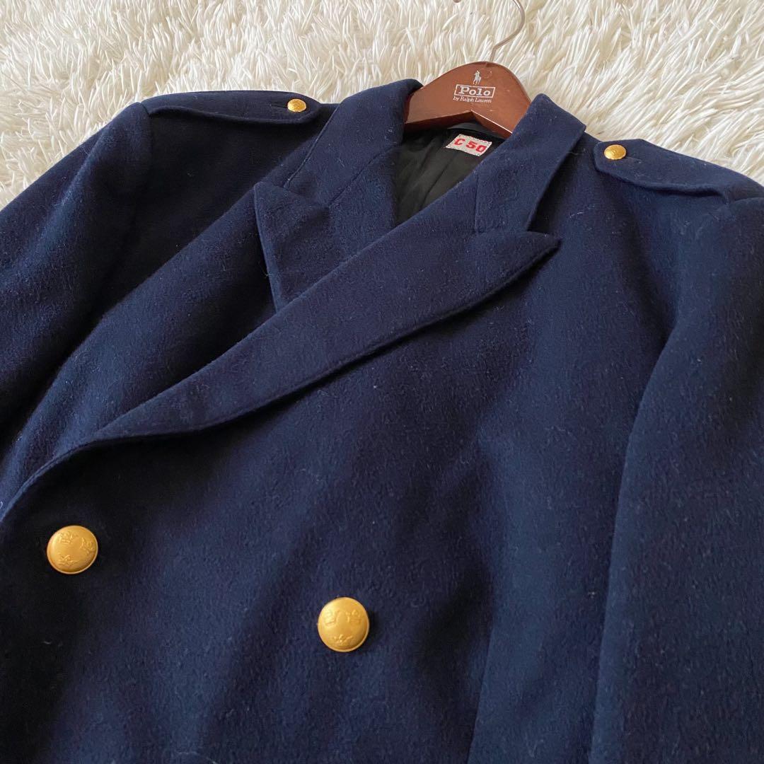 【美品✨】ナポレオン ダブルチェスターコート スウェーデン軍 ネイビー XL